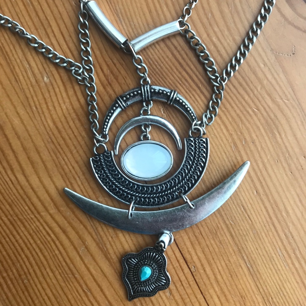 AE Tribal Silver Necklace